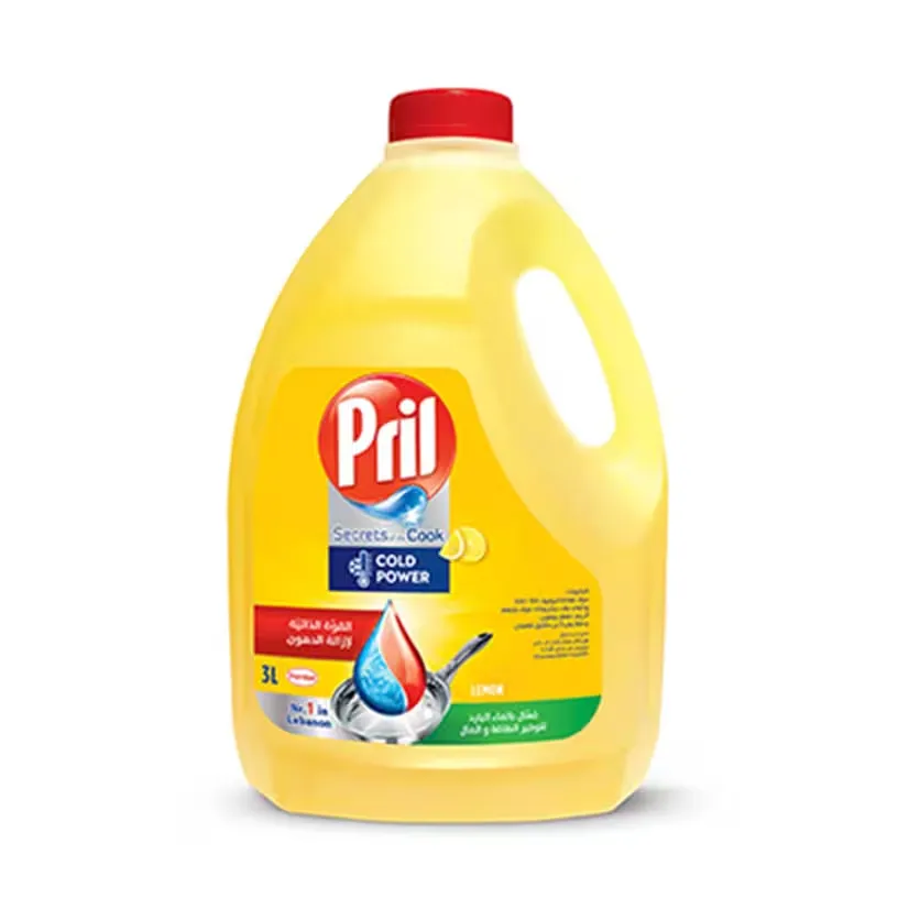 Pril Cold Active Dishwashing Liquid Lemon 3L