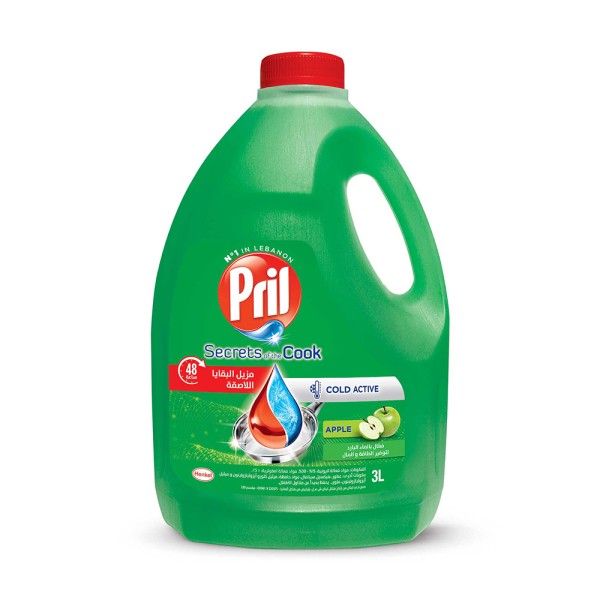 Pril Cold Active Dishwashing Liquid Apple 3L