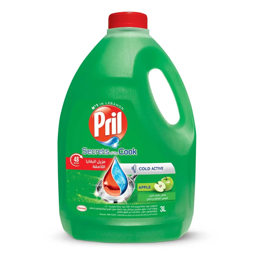 Pril Cold Active Dishwashing Liquid Apple 3L