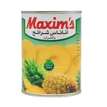 Maxim's Sliced Pineapple In Syrup 565g