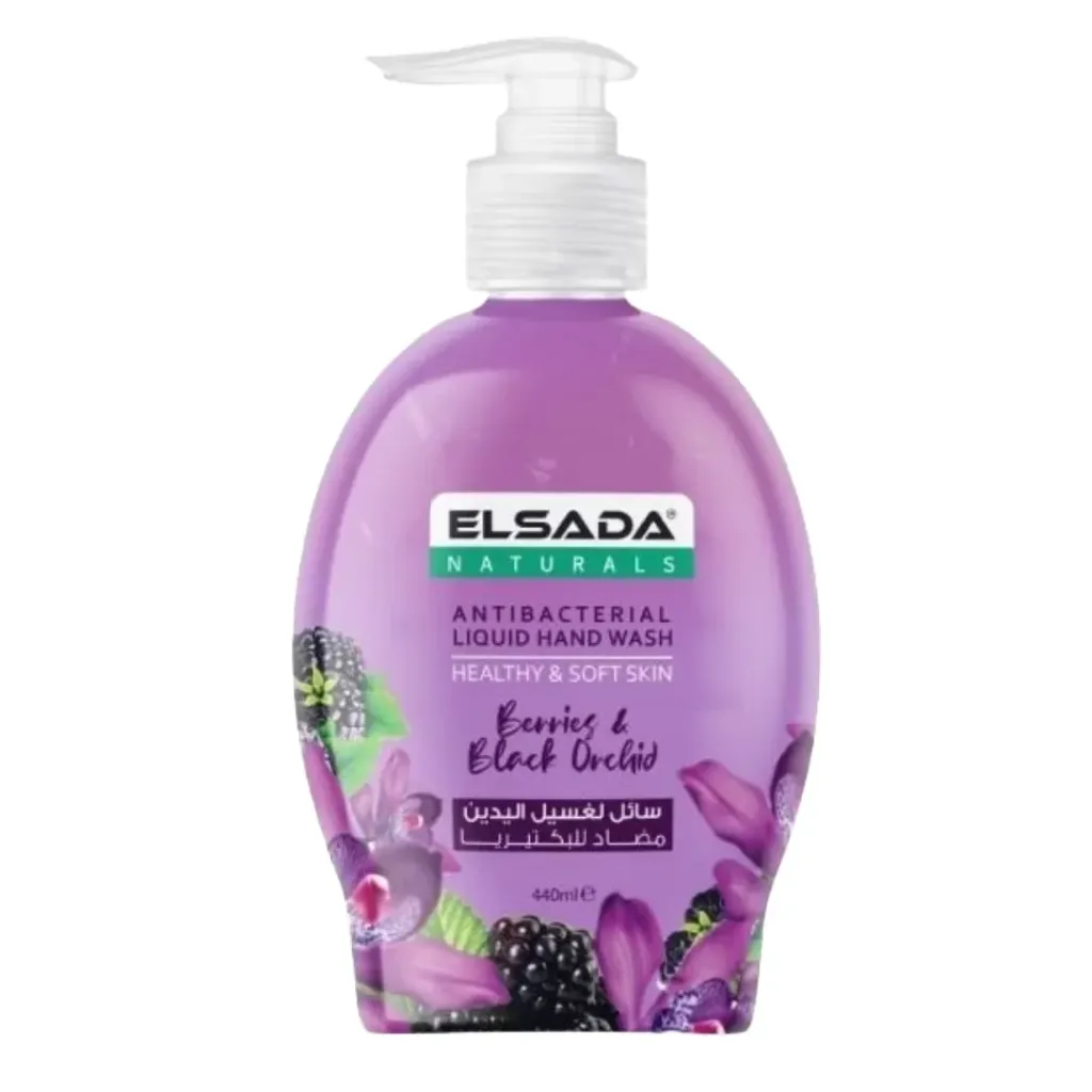 Elsada Antibacterial Liquid Hand Wash Black Berry 440ml