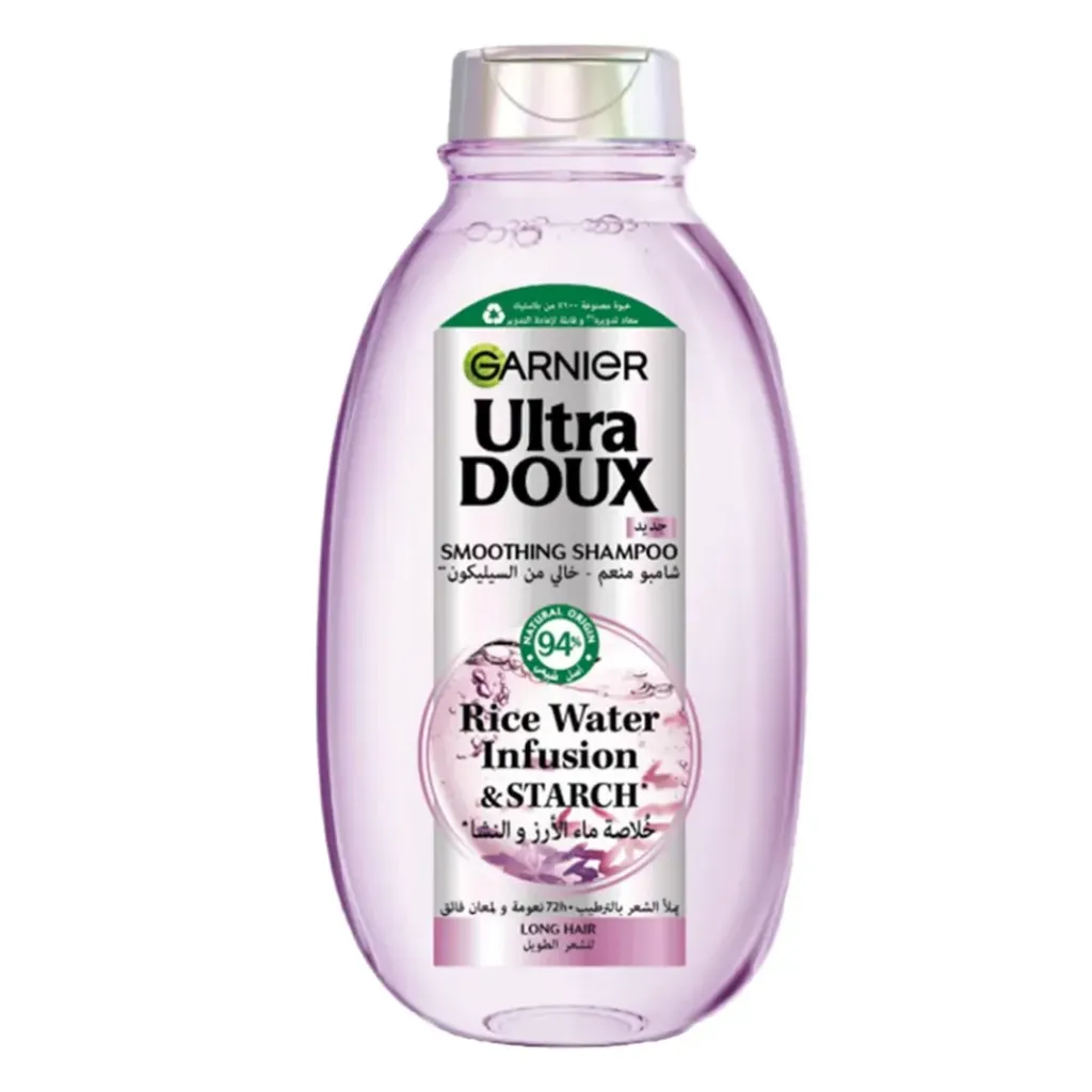 Garnier Ultra Doux Smoothing Shampoo Rice Water Infusion & Starch 600ml