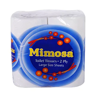 Mimosa Toilet Paper Roll 4 Rolls 2 Ply