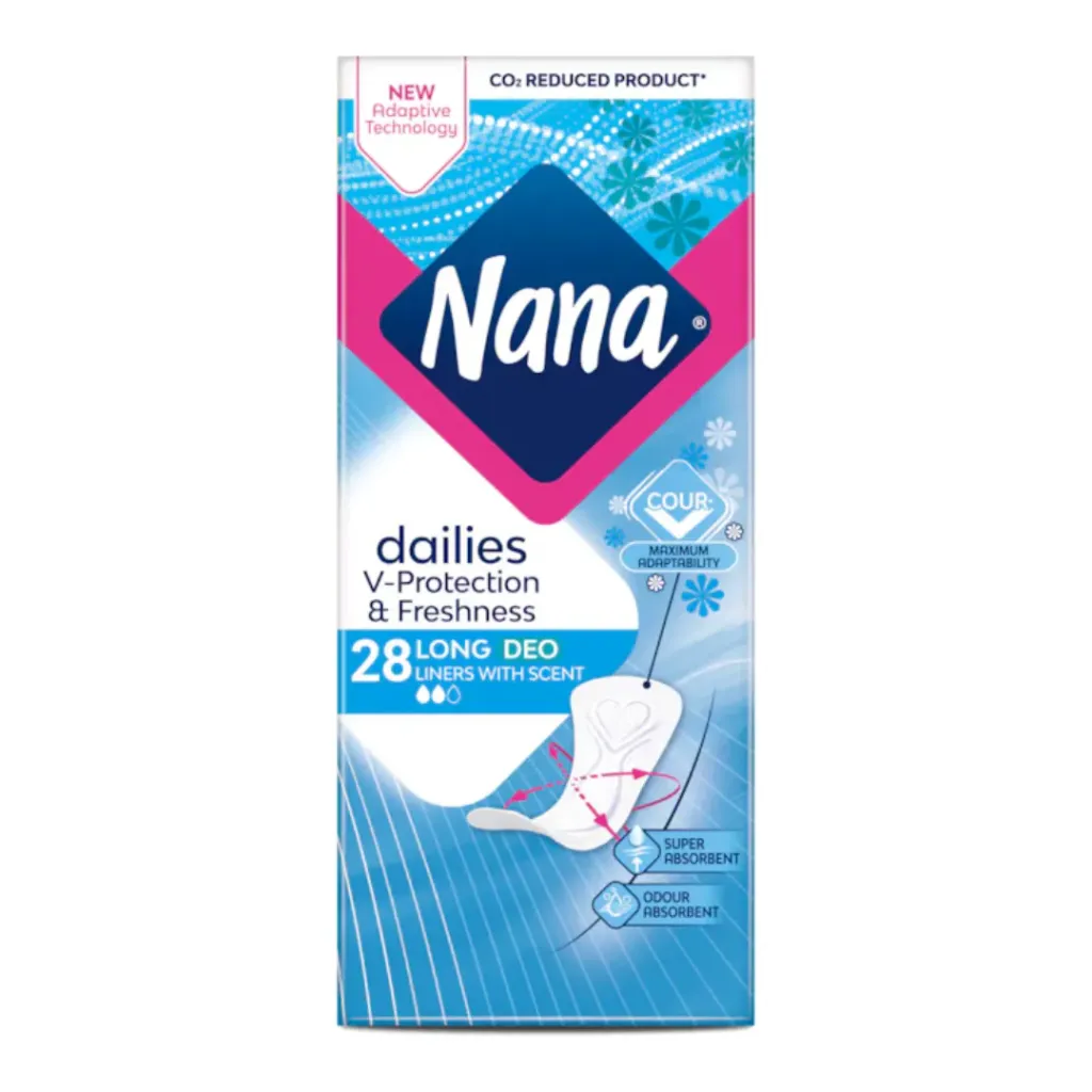 Nana Dailies V-Protection & Freshness 28 Long Deo Liners With Scent