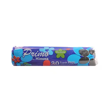Primo By Mimosa 30 Medium Black Trash Bags 62x58cm