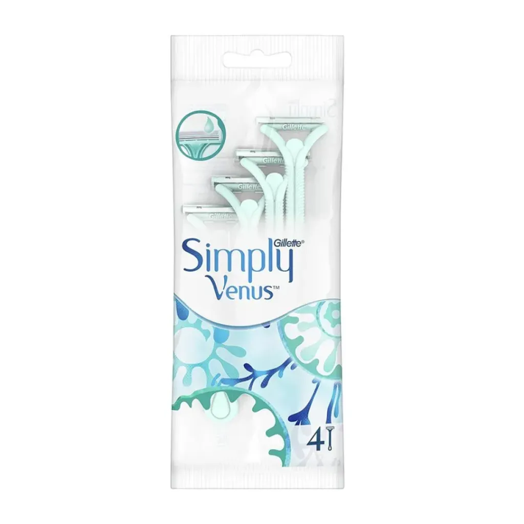Gillette Simply Venus 2 Disposable Razors 4 pcs