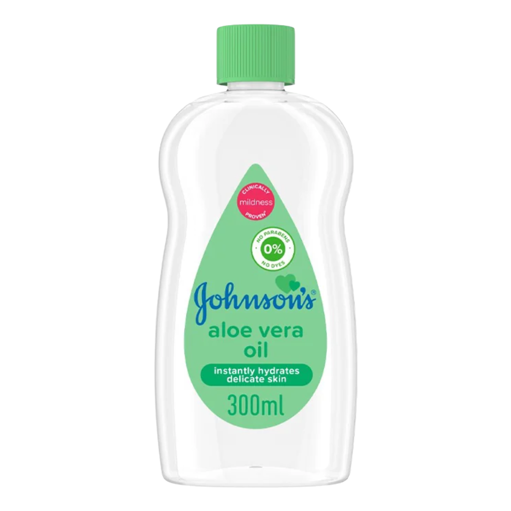 Johnson's Aloe Vera Baby Oil Green 300ml