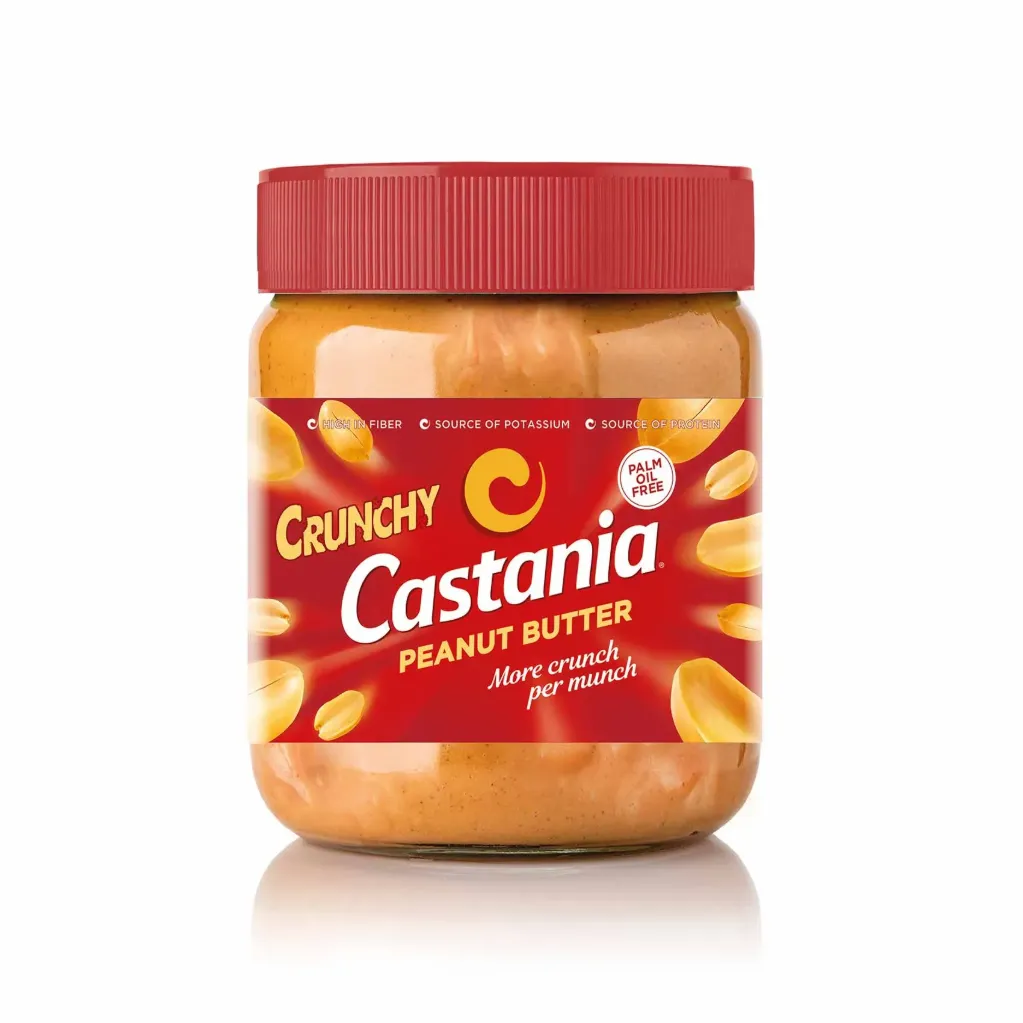 Castania Crunchy Peanut Butter Palm Of Oil Free 360g