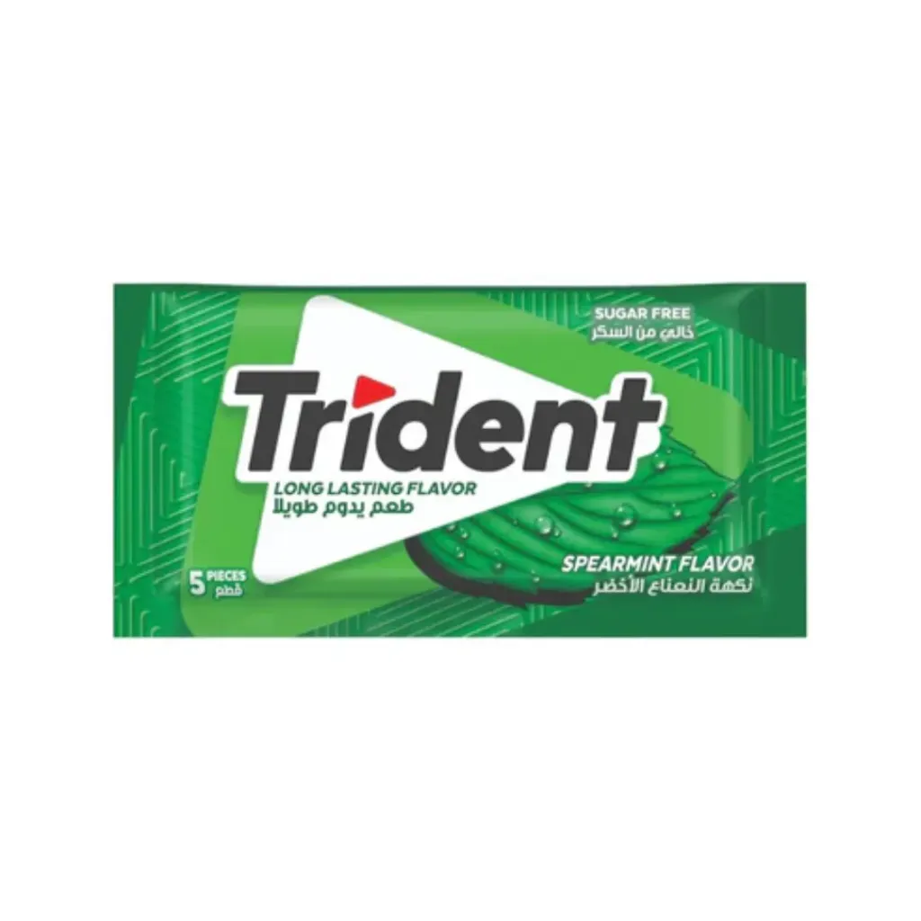 Trident Spearmint Gum Flavor 8g 