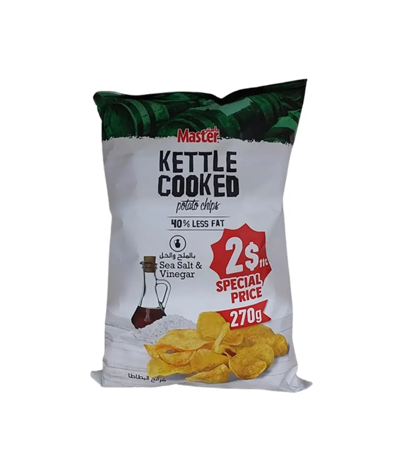 Master Kettle Cooked Potato Chips Sea Salt & Vinegar Flavor 270g