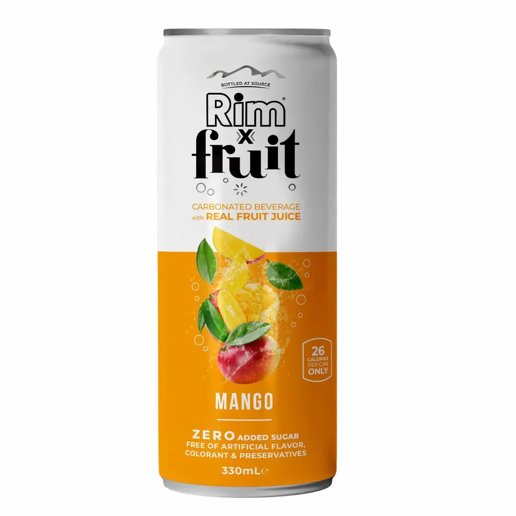 Rim Fruit Carbonated Mango Can 330ml