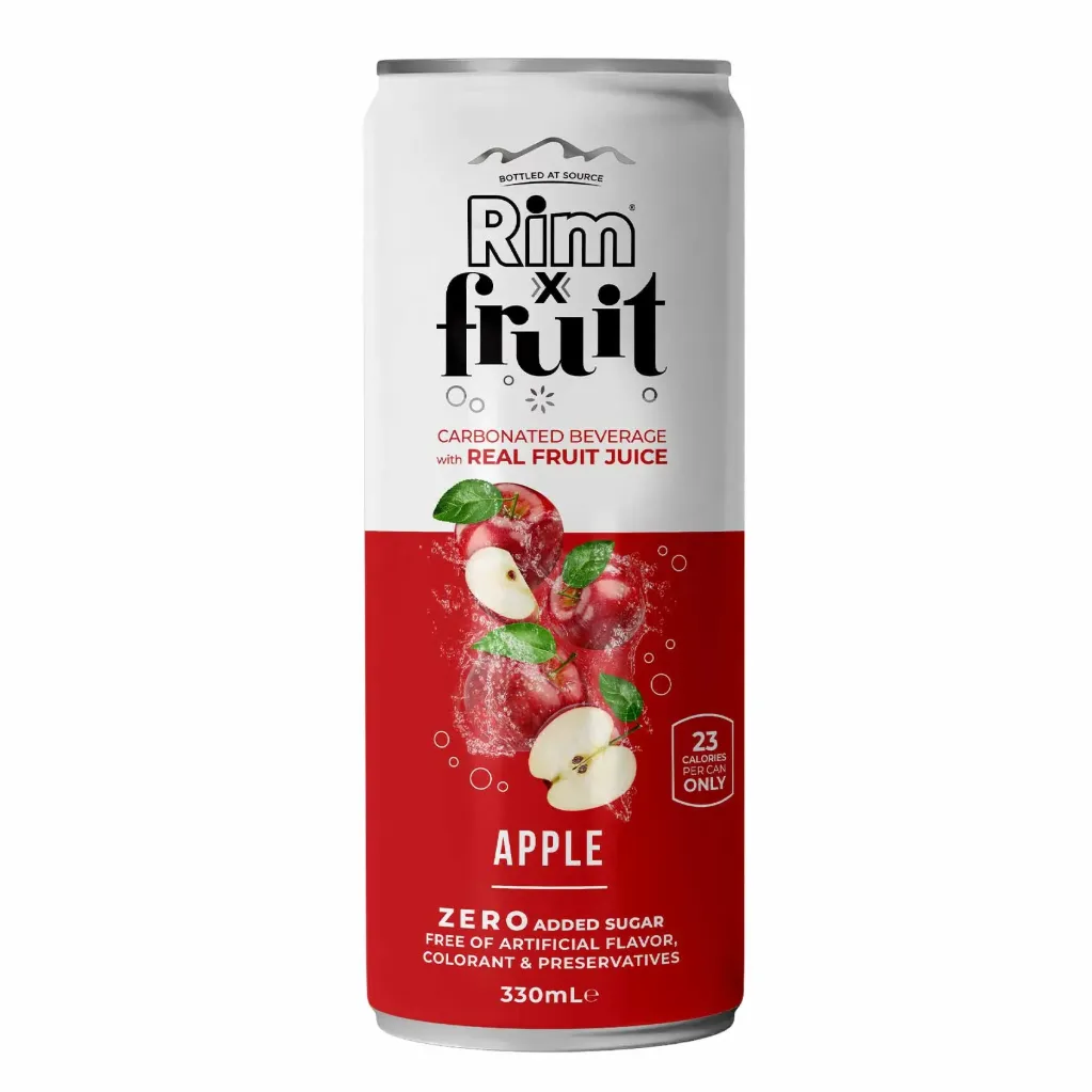 Rim Fruit Carbonated Apple Can 330ml