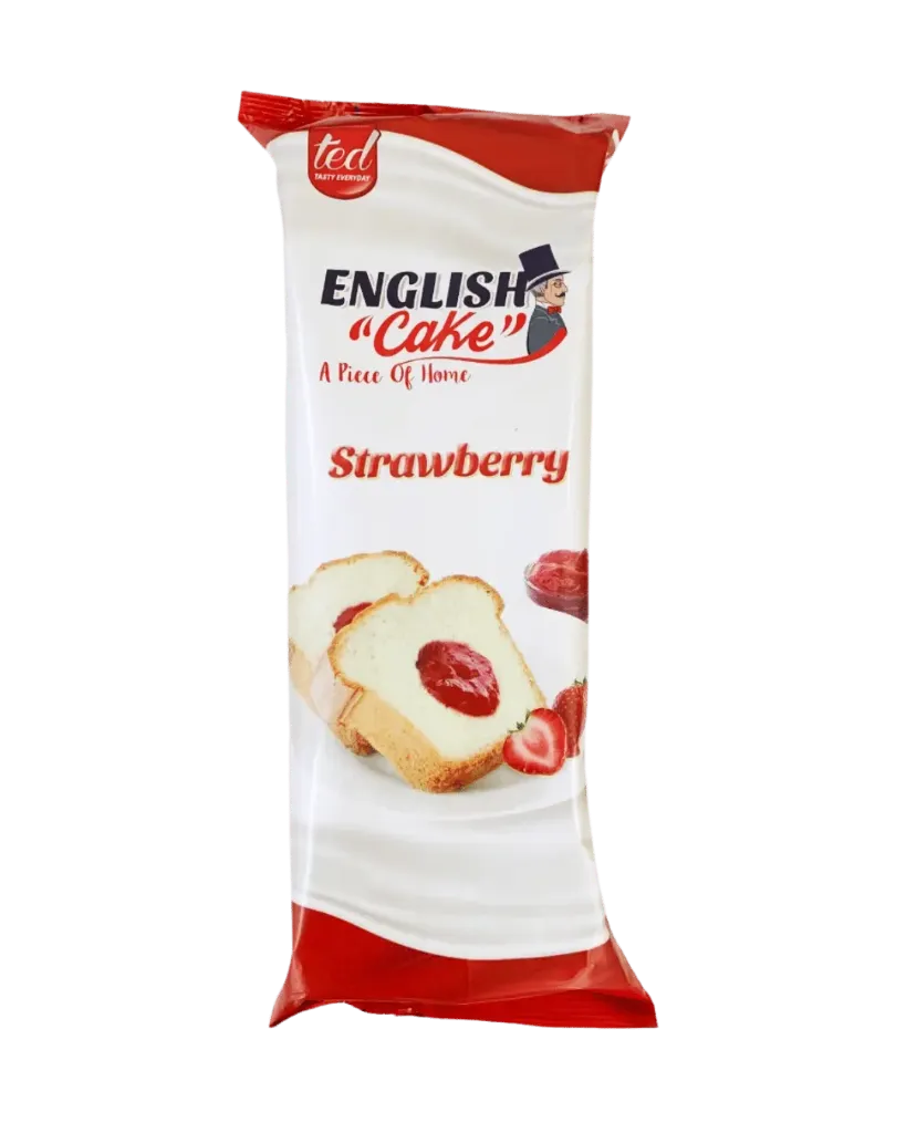 Ted English Cake Strawberry 500g