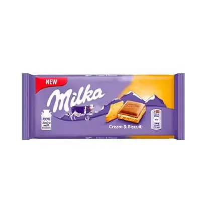 Milka Tablet Cream & Biscuit 100g