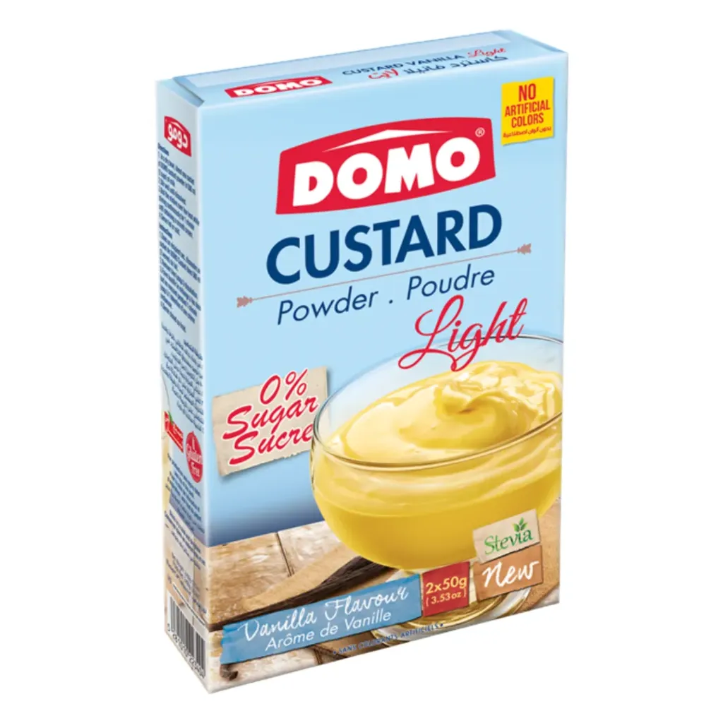Domo Light Custard Powder Vanilla Flavour 100g