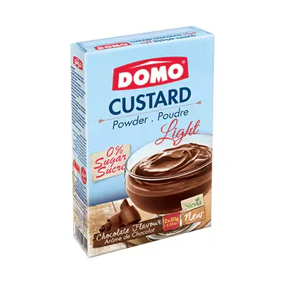 Domo Light Custard Powder Chocolate Flavour 100g