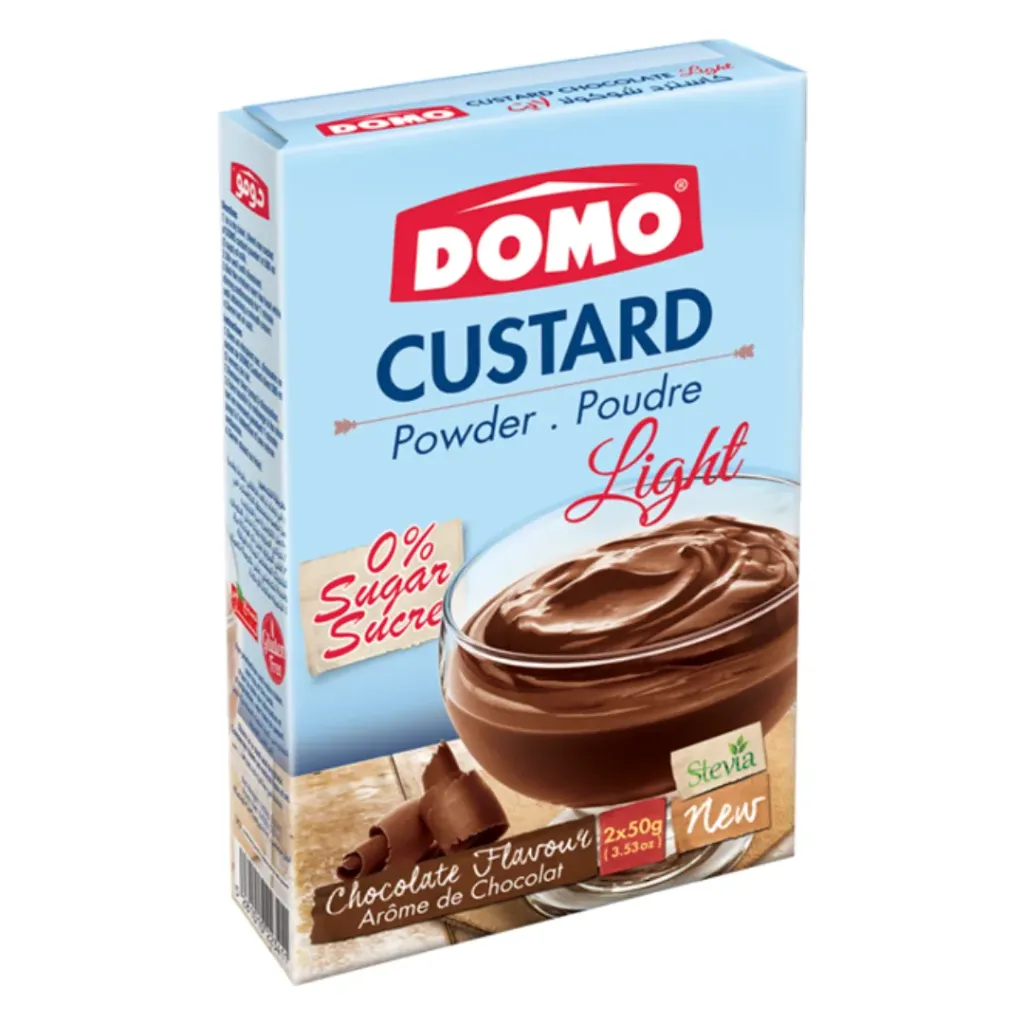 Domo Light Custard Powder Chocolate Flavour 100g