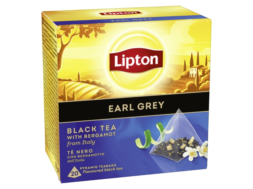 Lipton Earl Grey Black Tea With Bergamot 20 teabags 32g