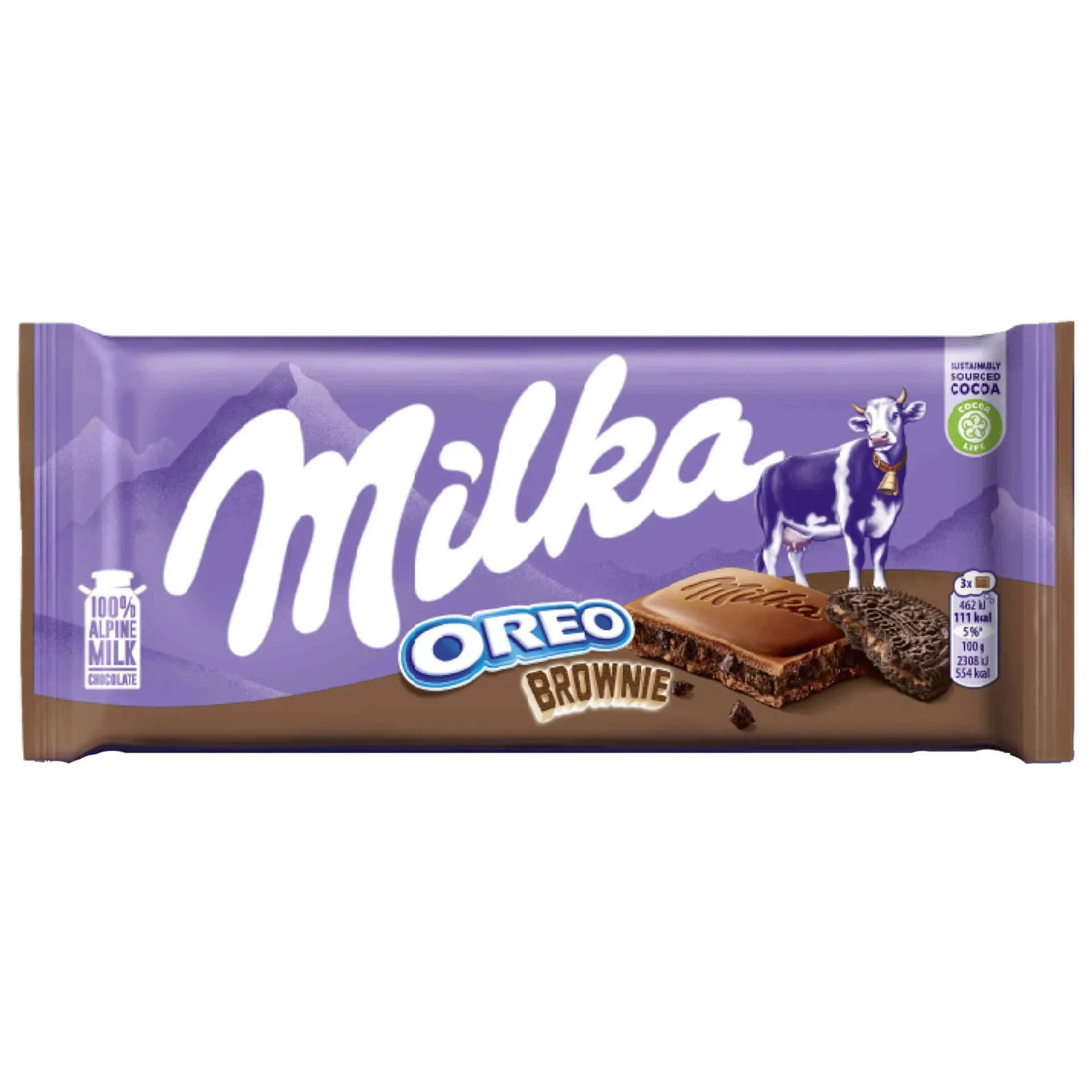 Milka Oreo Brownie Tablet 100g
