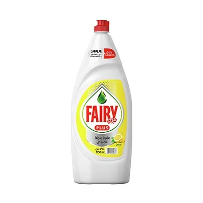 Fairy Plus Dishwashing Liquid Lemon 1250ml