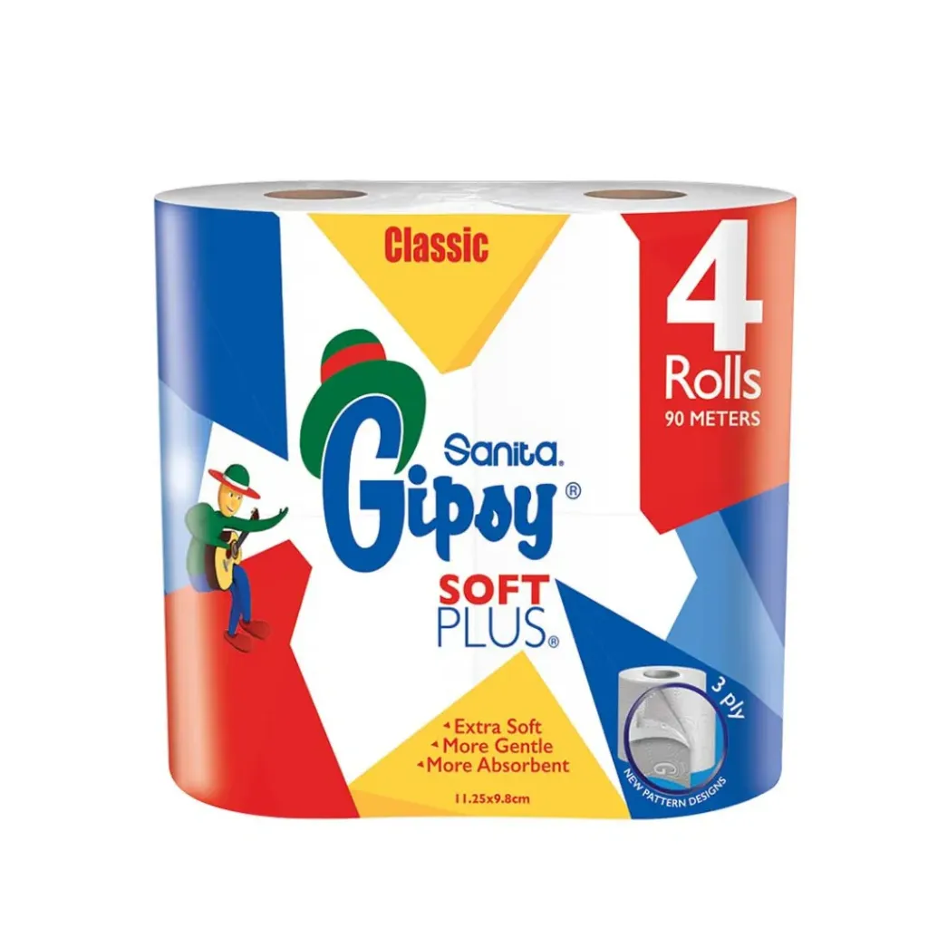 Sanita Gipsy Classic Toilet Tissue 4 Rolls