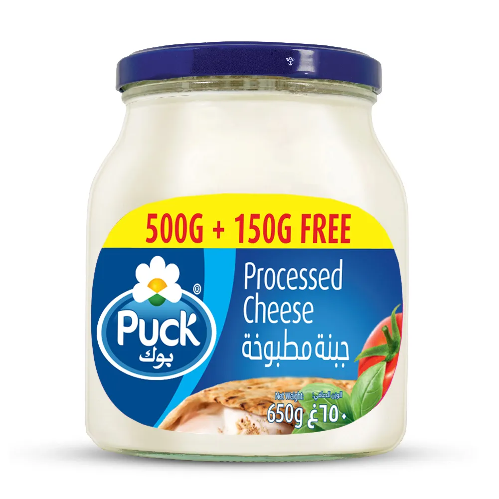 Puck Processed Cheese Glass 500g + 150g Free