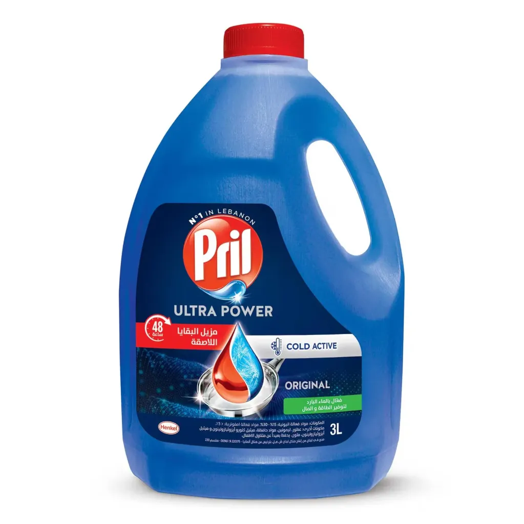 Pril Cold Active Dishwashing Liquid Original 3L