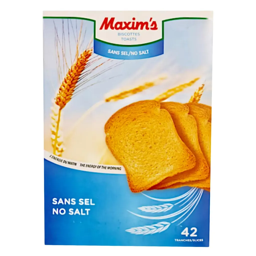 Maxim's Toast No Salt 42 Slices 330g