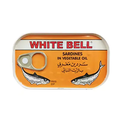 White Bell Sardines In Vegetable Oil 125g