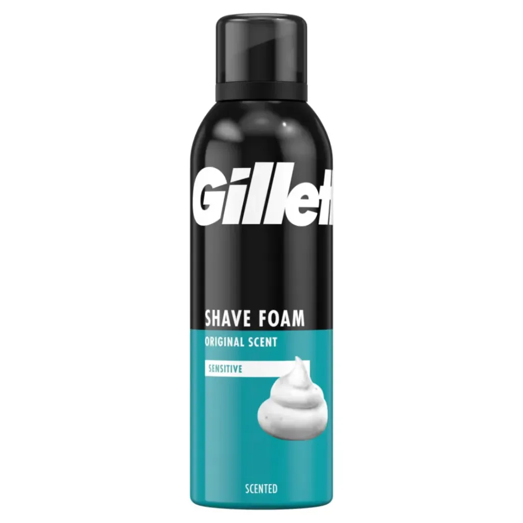 Gillette Shave Foam Original Scent Sensitive Blue 200ml