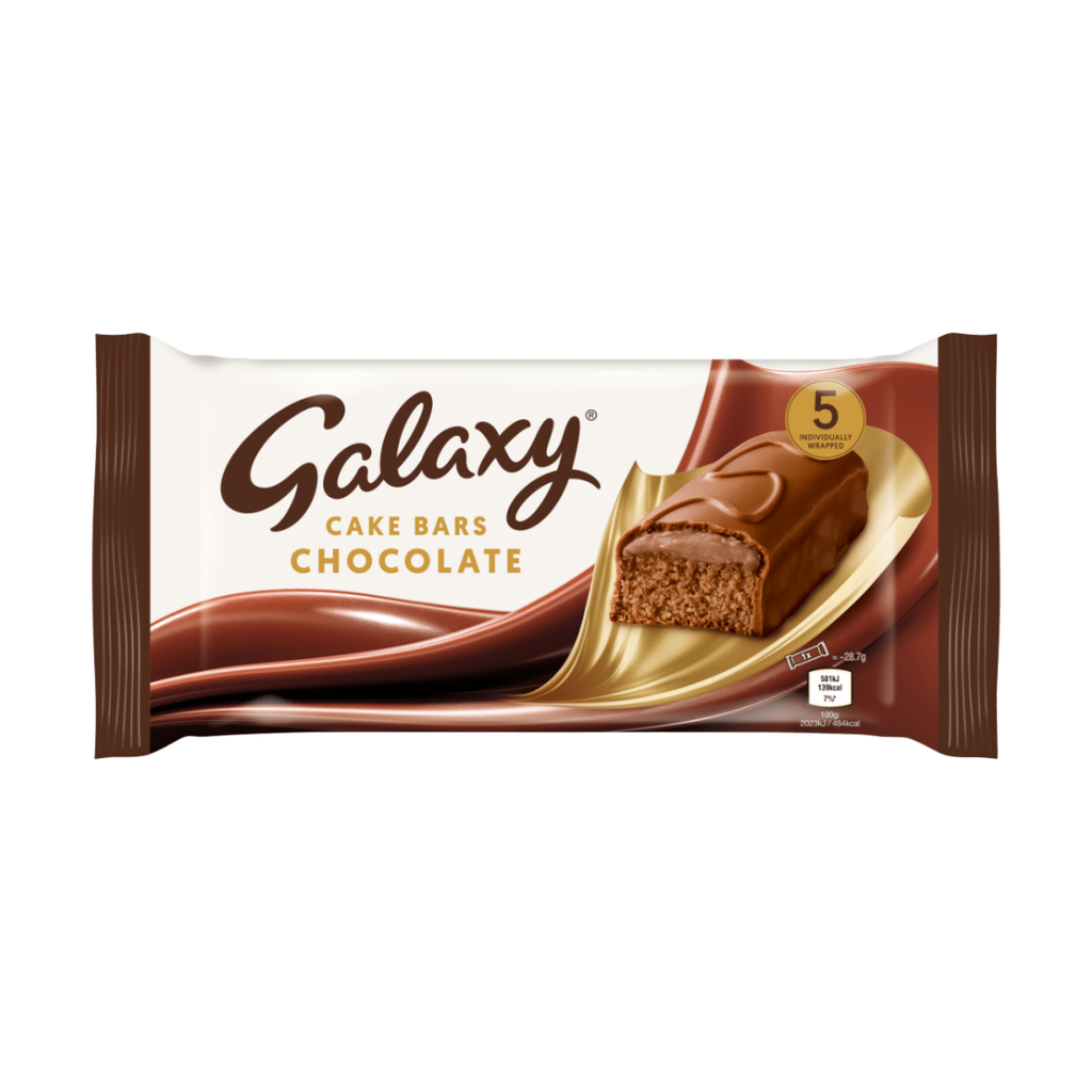 Galaxy Cake Bars Chocolate 5 Bars 135g