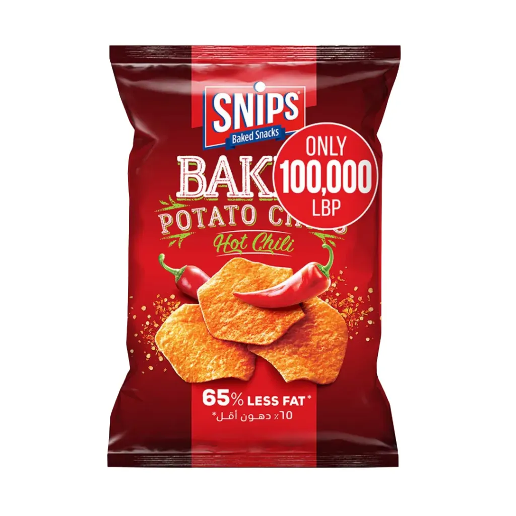 Snips Baked Potato Chips Hot Chili 165g