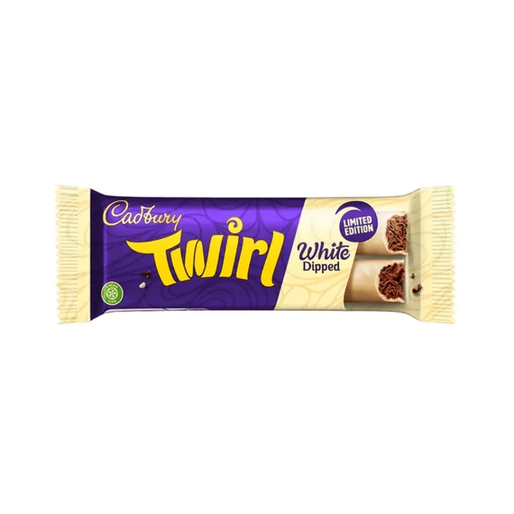 Cadbury Twirl White Dipped Chocolate Limited Edition 43g