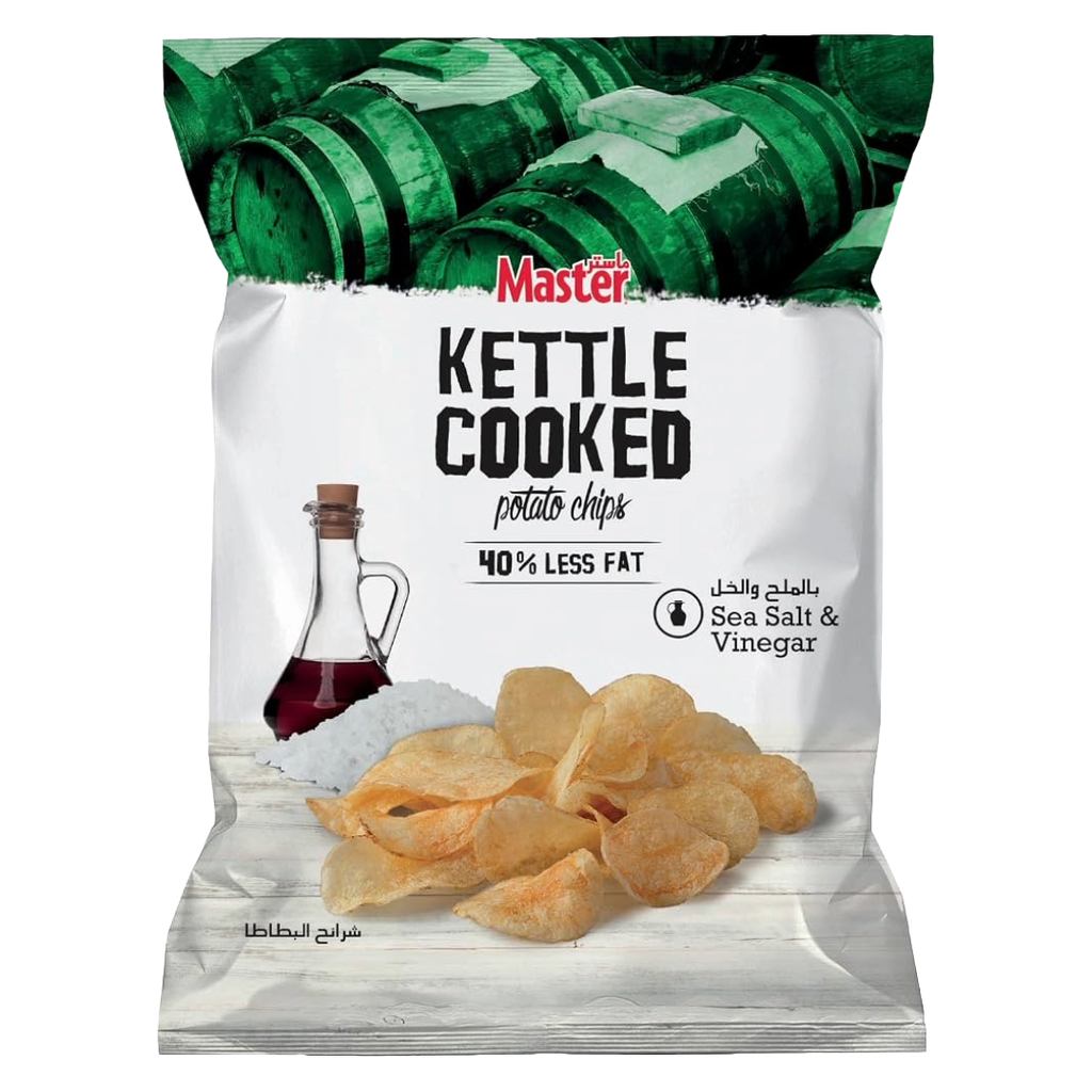 Master Kettle Cooked Potato Chips Sea Salt & Vinegar Flavor 170g