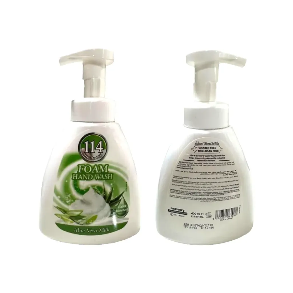 114 Amatoury Foam Hand Wash Aloe Vera Milk 400ml
