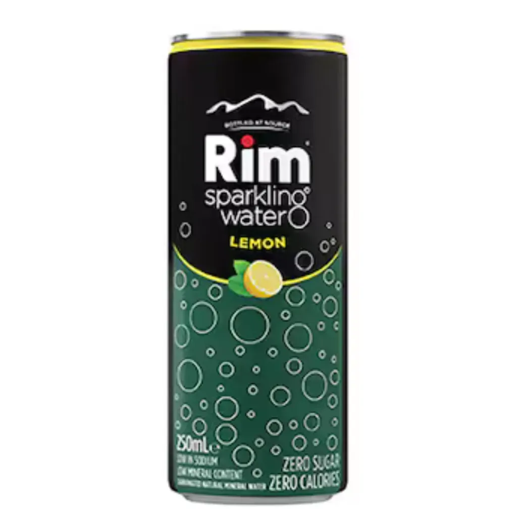 Rim Sparkling Water Lemon 250ml Can