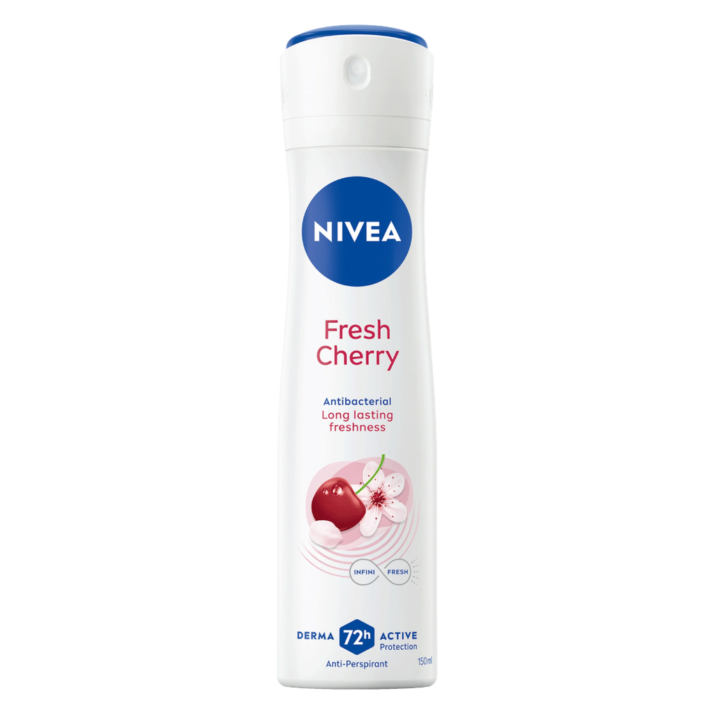 Nivea Deo Fresh Cherry Antibacterial Long Lasting Freshness 150ml
