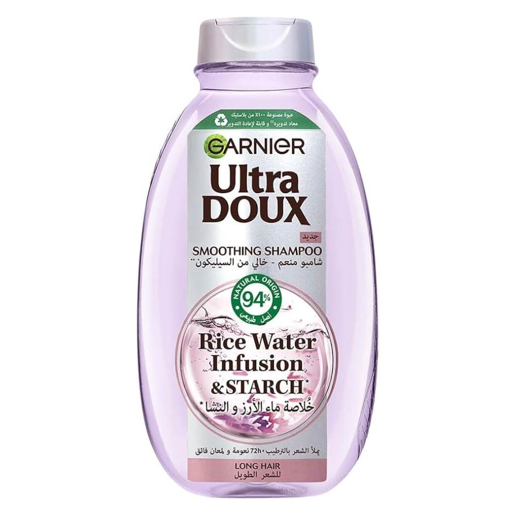 Garnier Ultra Doux Smoothing Shampoo Rice Water Infusion & Starch 400ml
