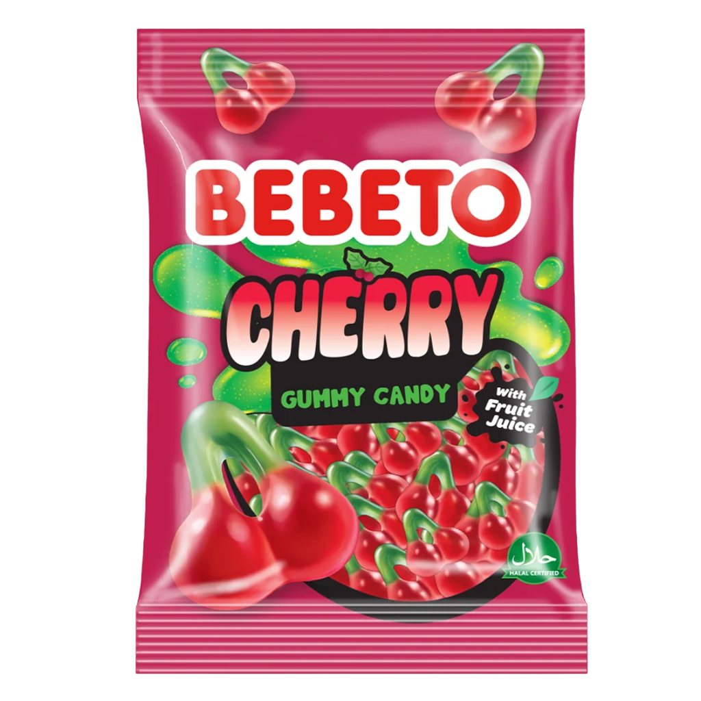 Bebeto Cherry Gummy Candy With Fruit Juice 80g