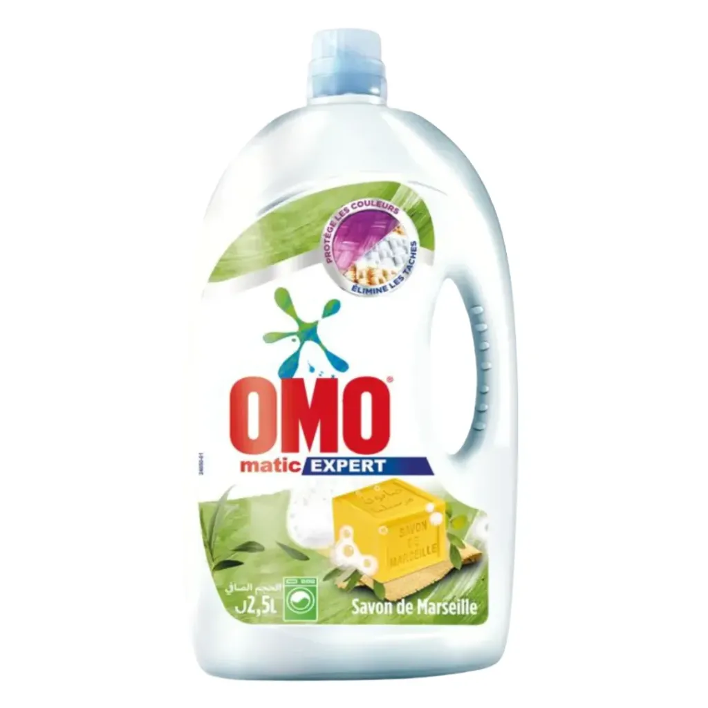 Omo Matic Expert Liquid Laundry Detergent Savon De Marseille 2.5L