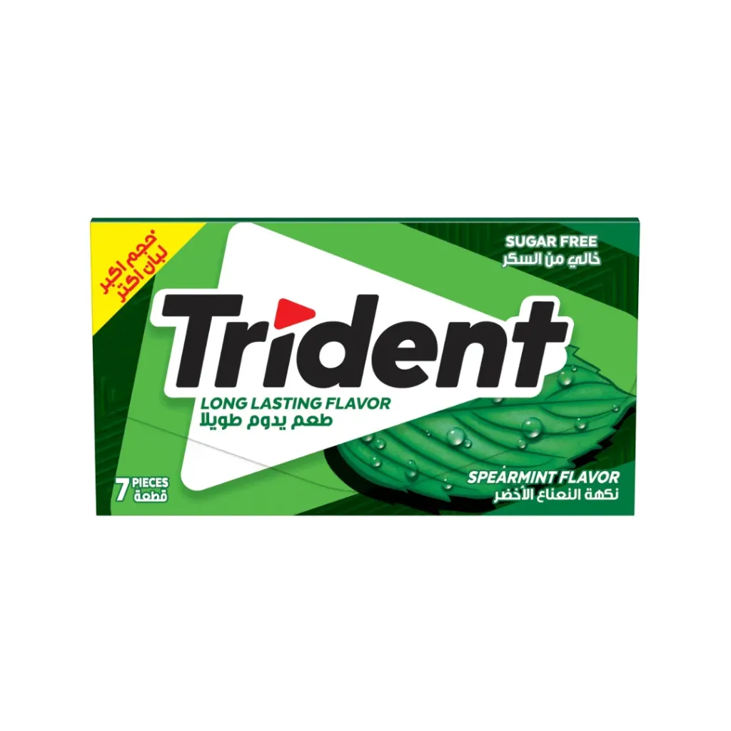 Trident Spearmint Gum Flavor 13.5g