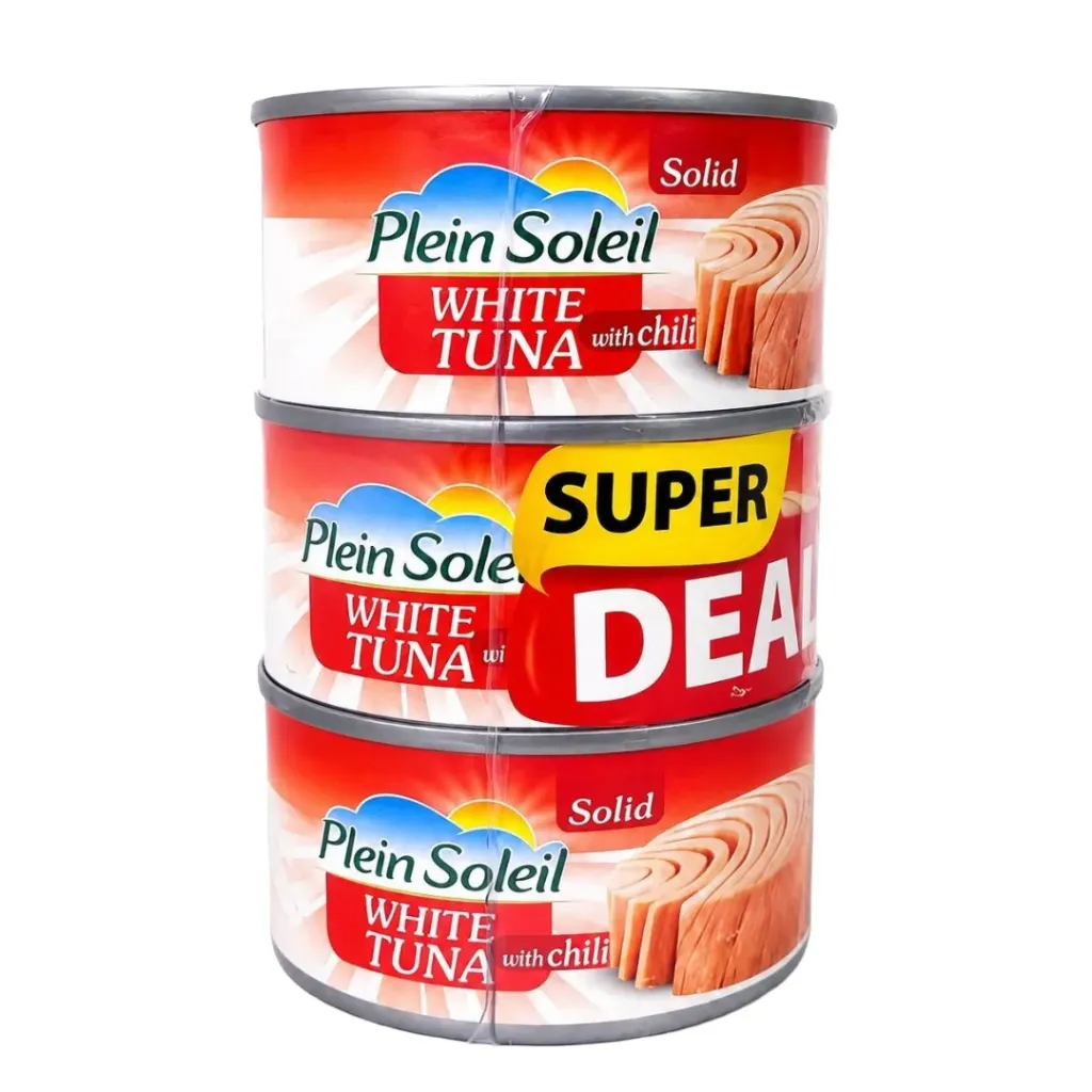 Plein Soleil White Tuna With Chili Solid 185g*3 Offer