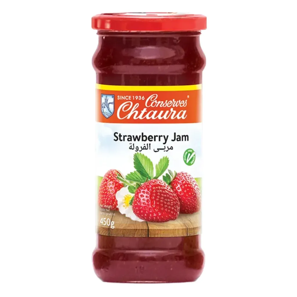 Conserves Chtaura Strawberry Jam Glass 450g