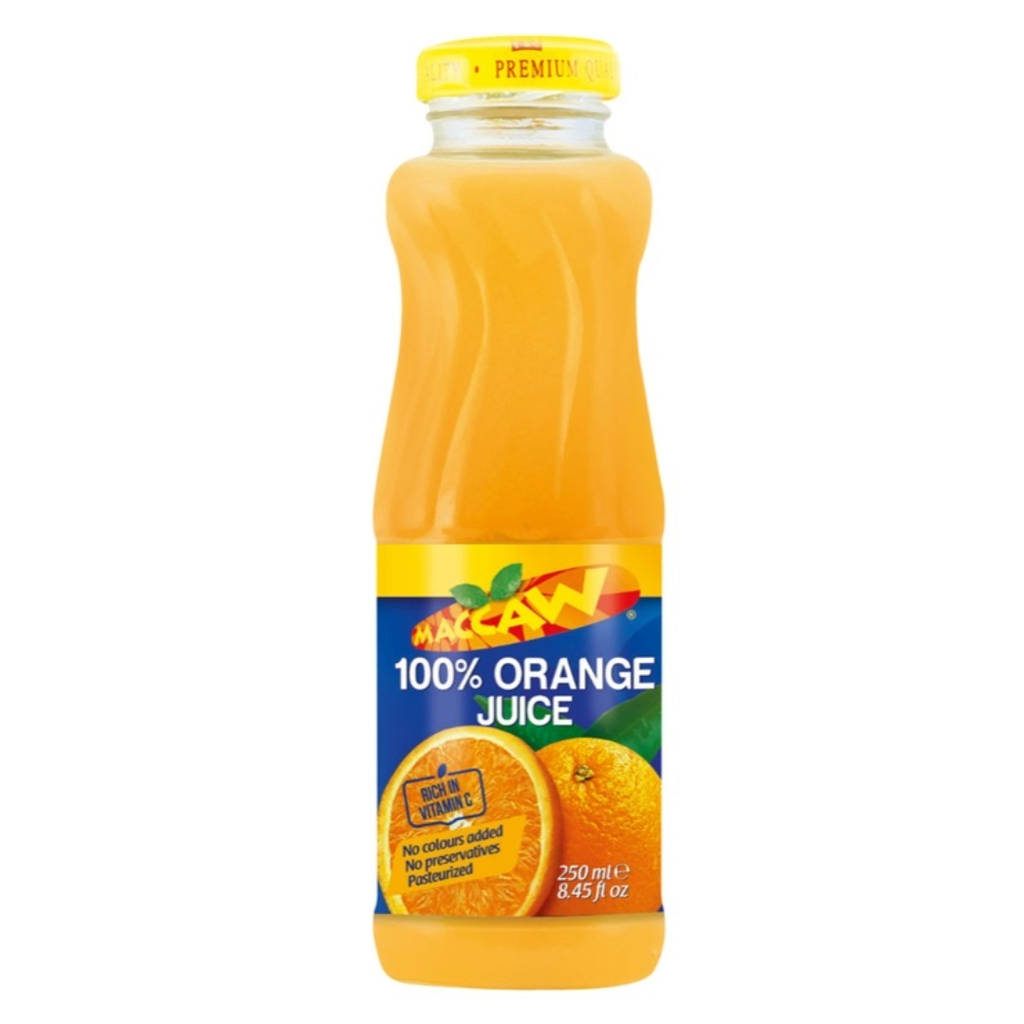 Maccaw Orange Juice Glass 250ml