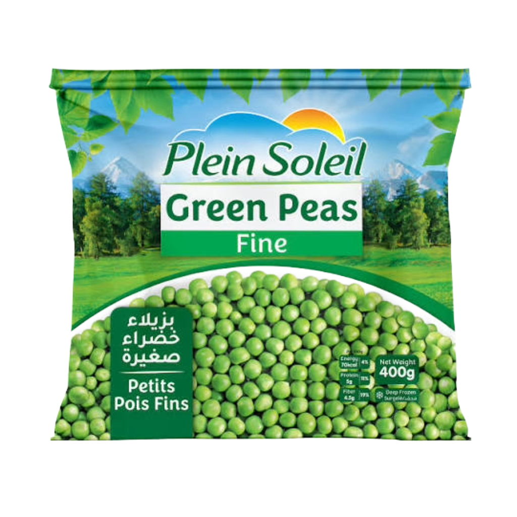 Plein Soleil Frozen Green Peas Fine 400g