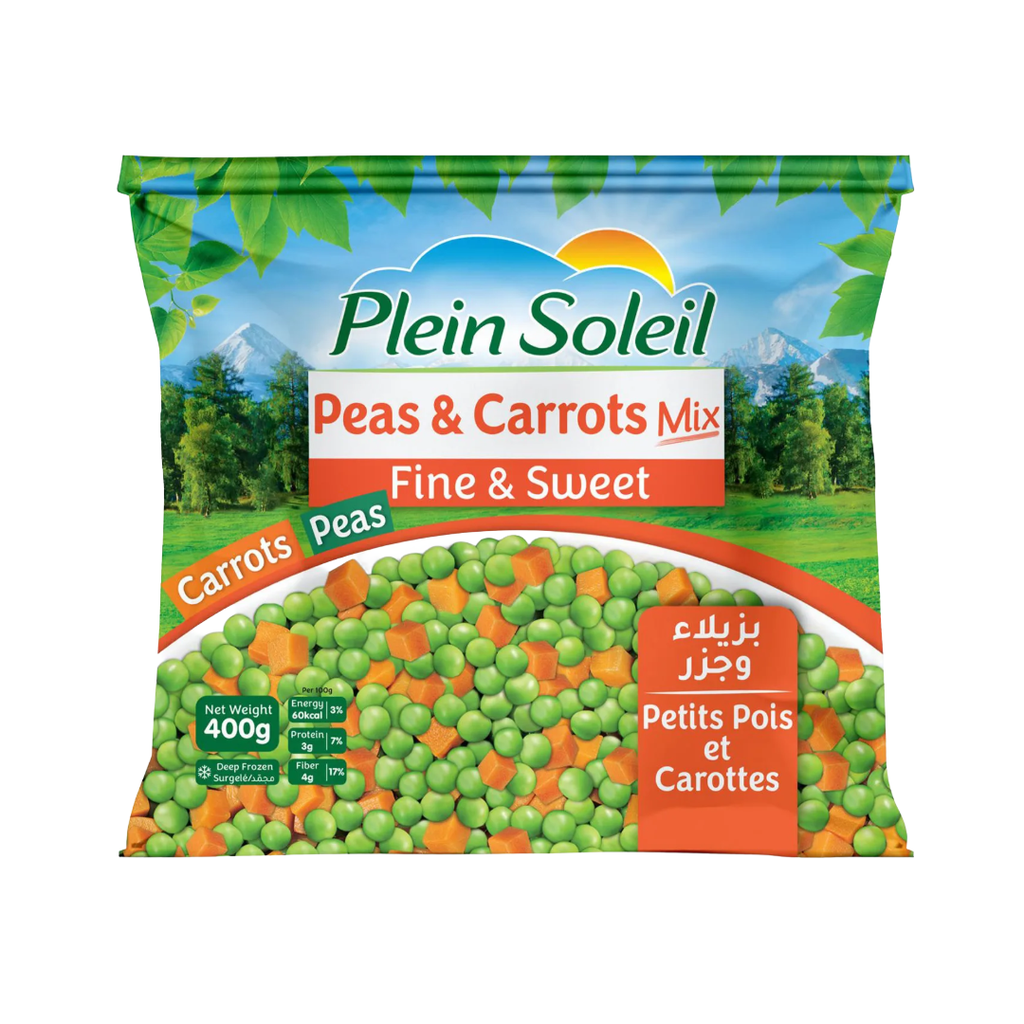 Plein Soleil Frozen Peas & Carrots Mix Fine & Sweet 400g
