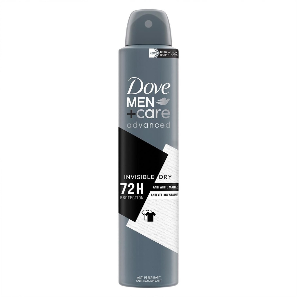 Dove Men Deodorant Invisible Dry 72 H Protection 150ml