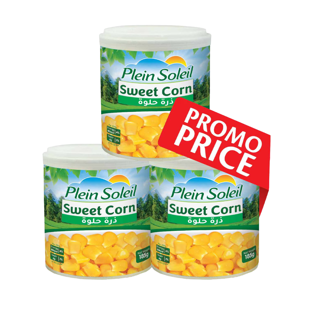 Plein Soleil Sweet Corn 185g X3