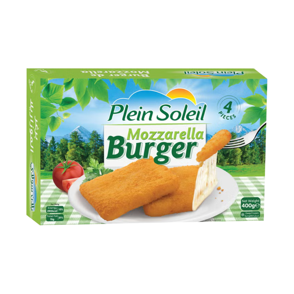 Plein Soleil Frozen Mozzarella Burger 400g