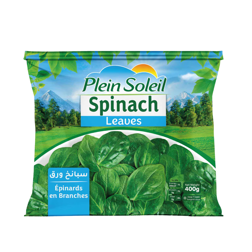Plein Soleil Frozen Spinach Leaves 400g